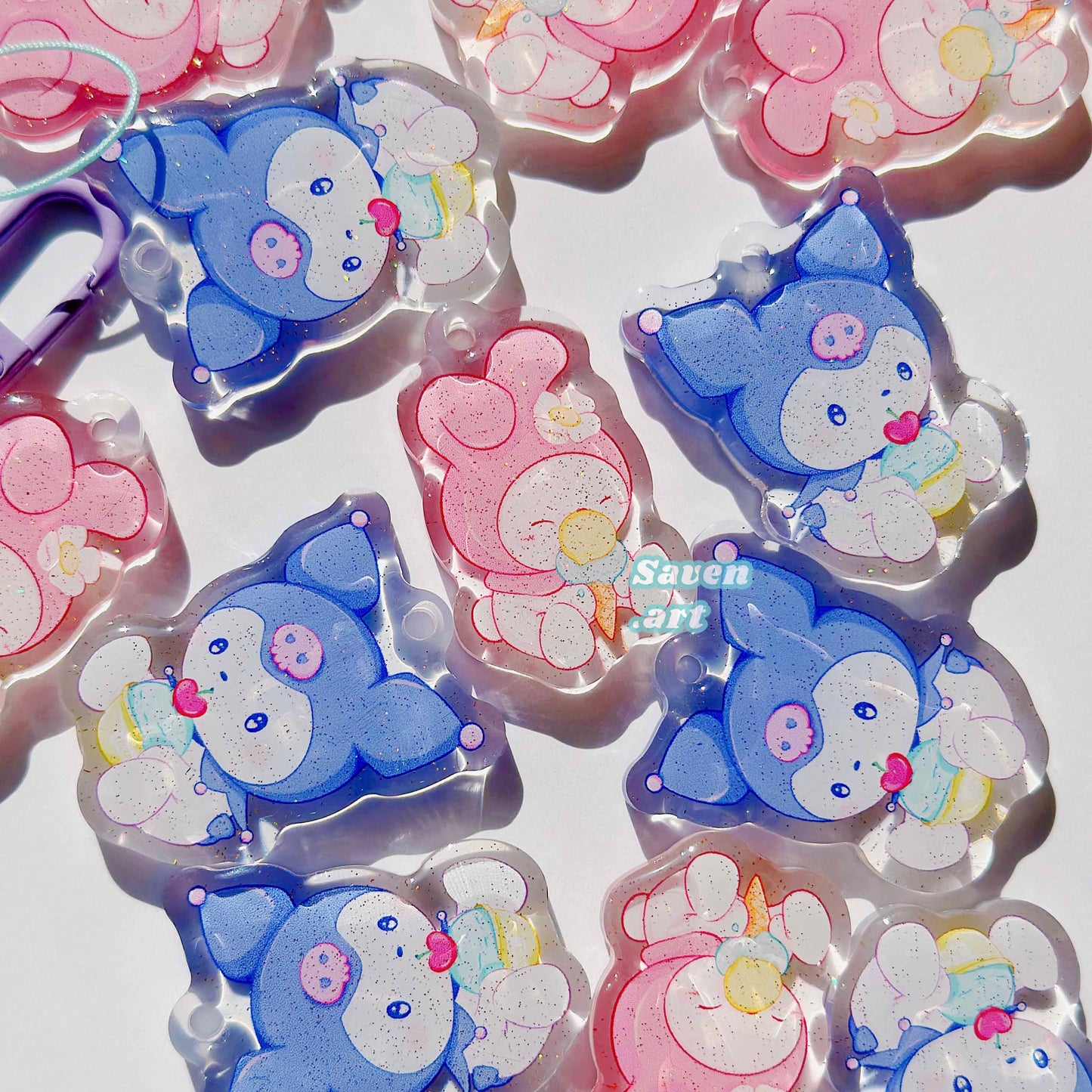 Acrylic Charm: Kuromi & Melody