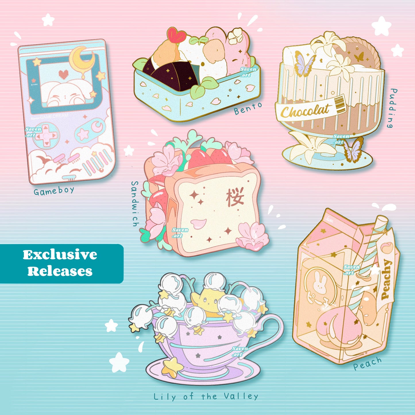 Saven Club Exclusive Pins