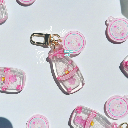 PREORDER Shaker Keychain: Sakura Milk